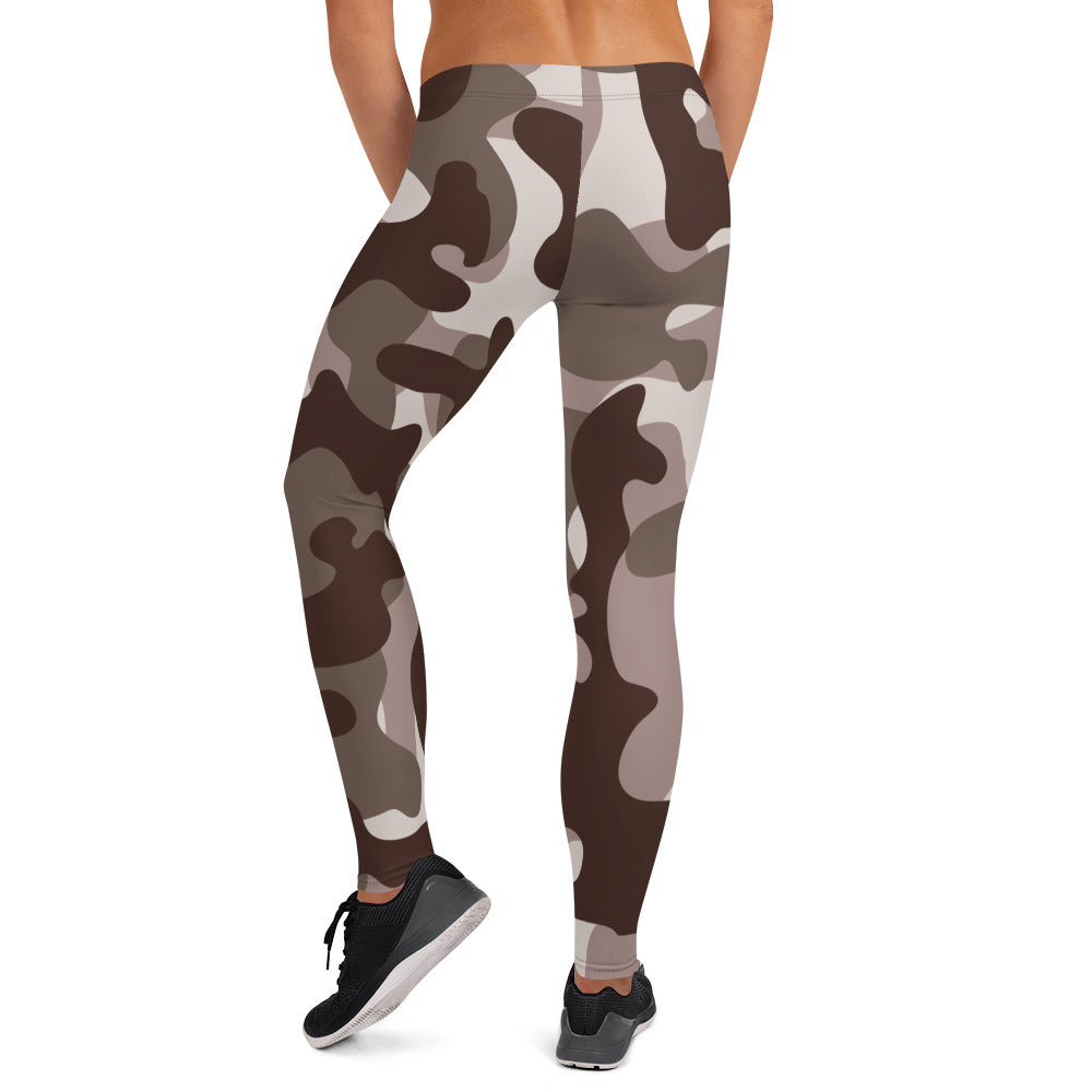 Storyline - Women's Athletic Leggings - Timberwolf Camo