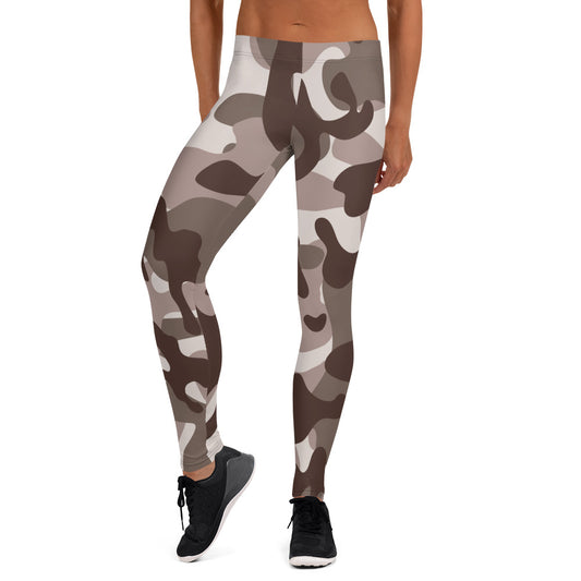 Storyline - Women's Athletic Leggings - Timberwolf Camo