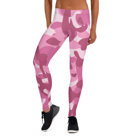 Storyline - Women's Athletic Leggings -Purple Pink Camo