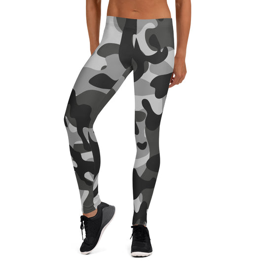 Storyline - Women's Athletic Leggings - Eerie Black Camo