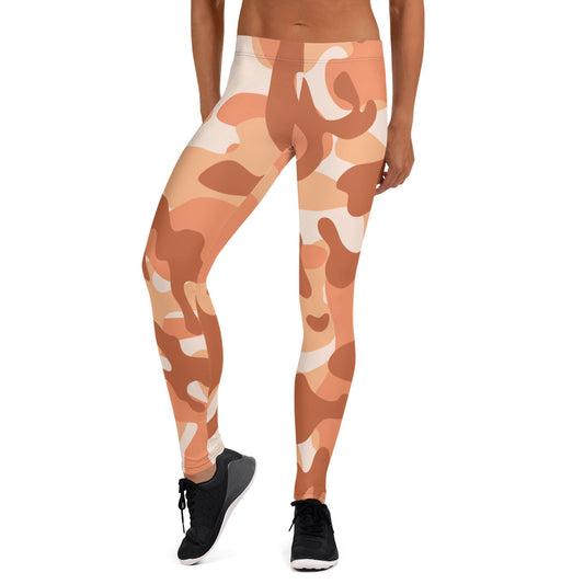 Storyline - Women's Athletic Leggings - Atomic Red Camo