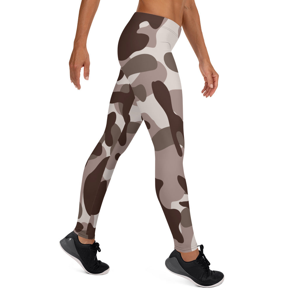 Storyline - Women's Athletic Leggings - Timberwolf Camo