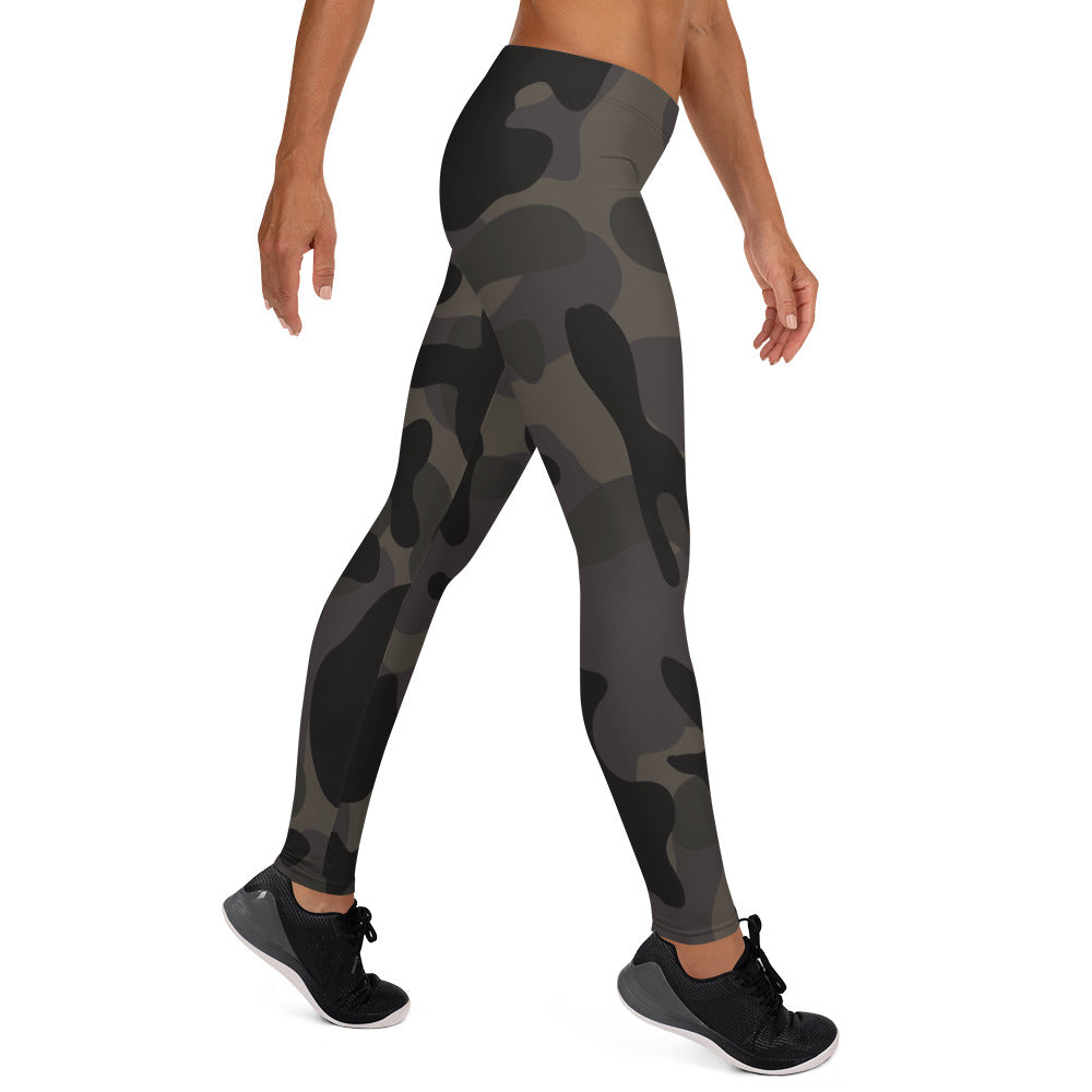 Storyline - Women's Athletic Leggings - Night Ops Camo