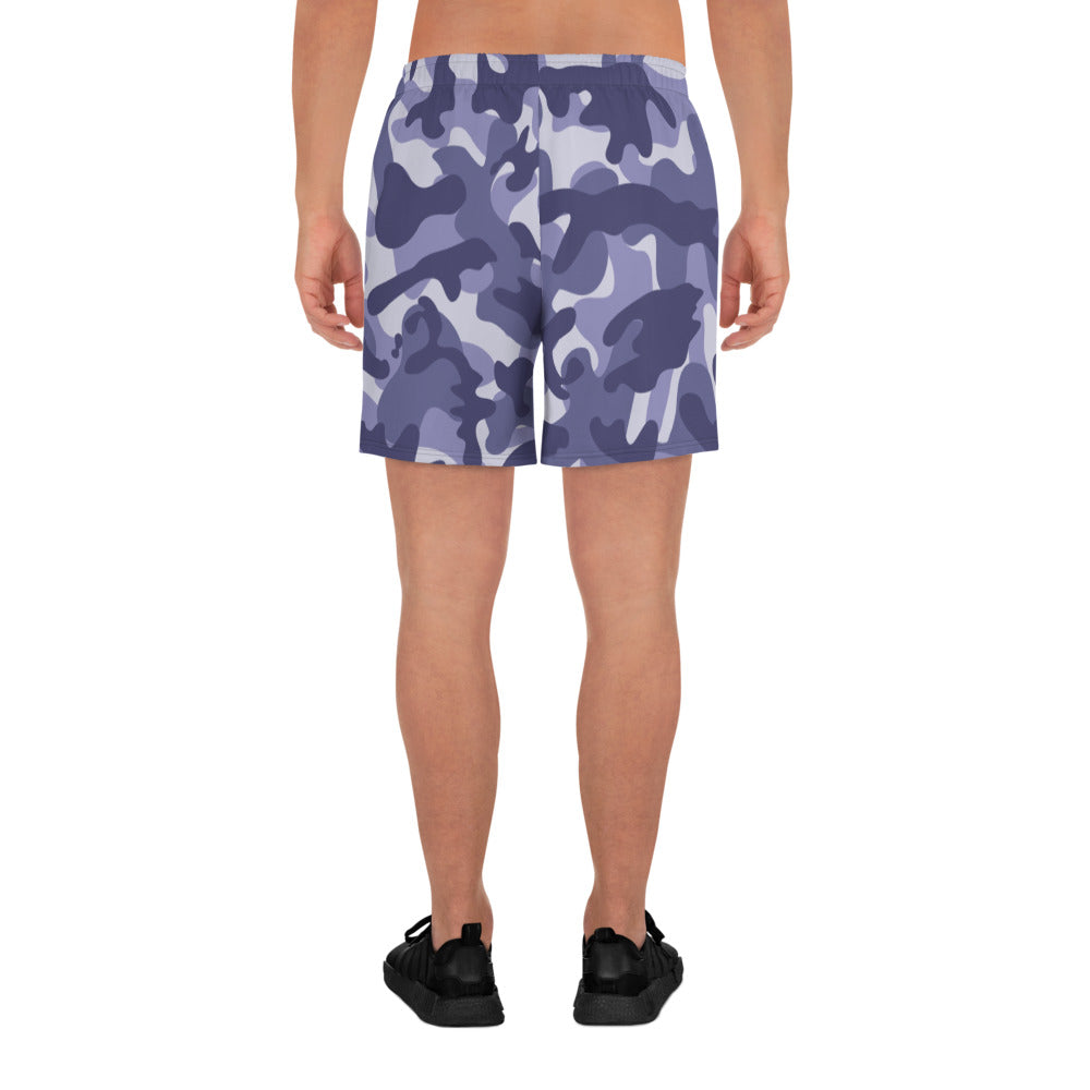 Storyline - Men's Athletic Shorts - Purple Navy Camo