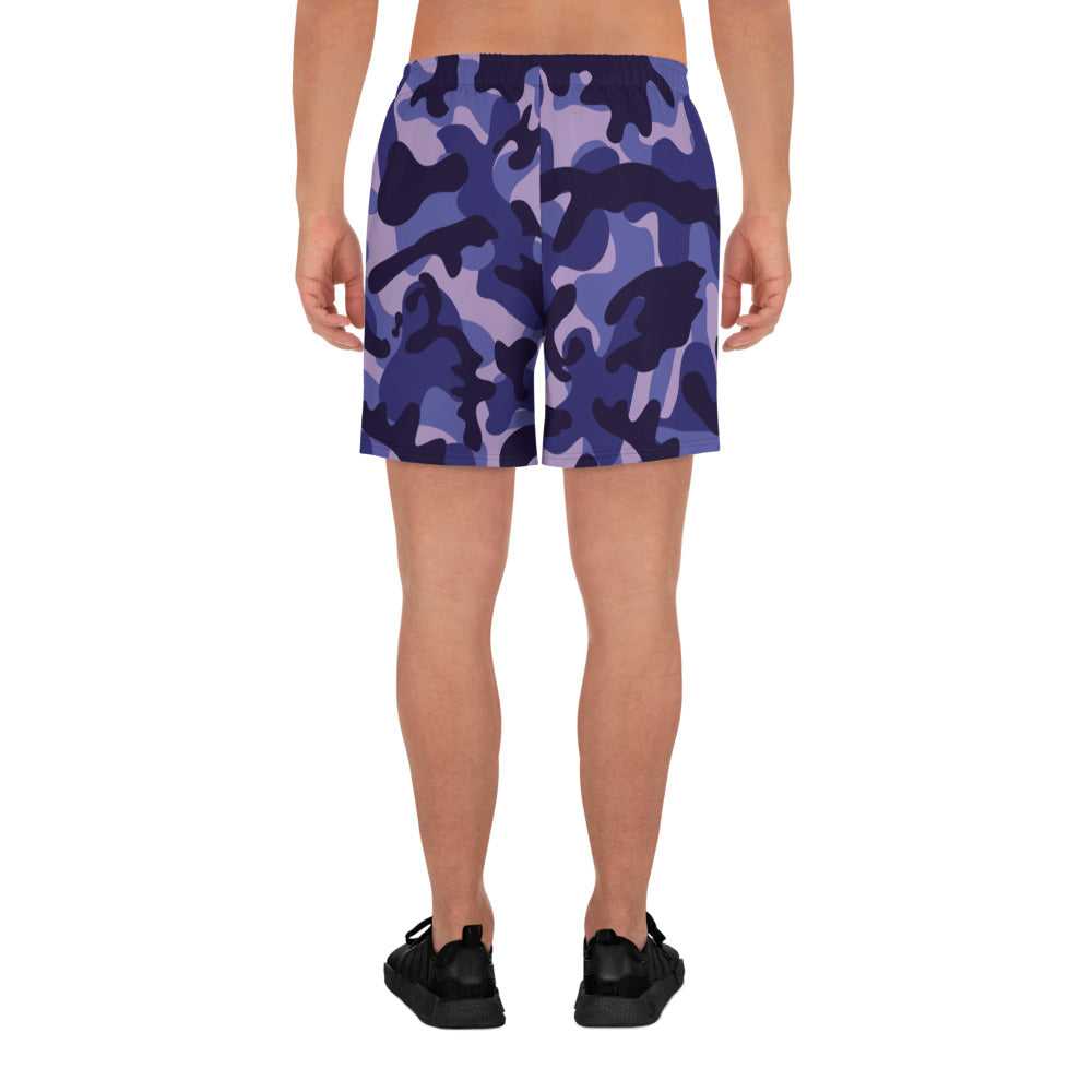 Storyline - Men's Athletic Shorts - Naval Violet Camo