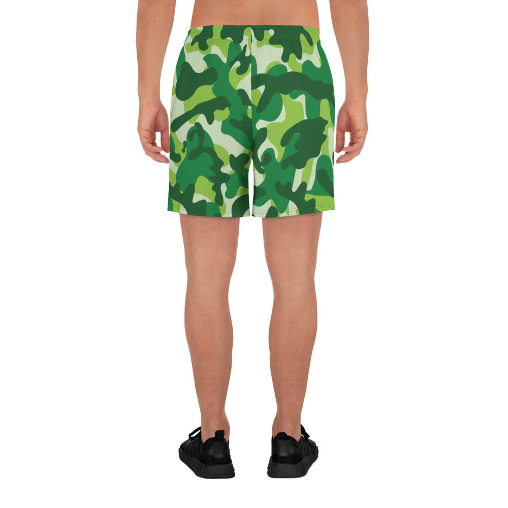 Storyline - Men's Athletic Shorts - Green Hunter Camo