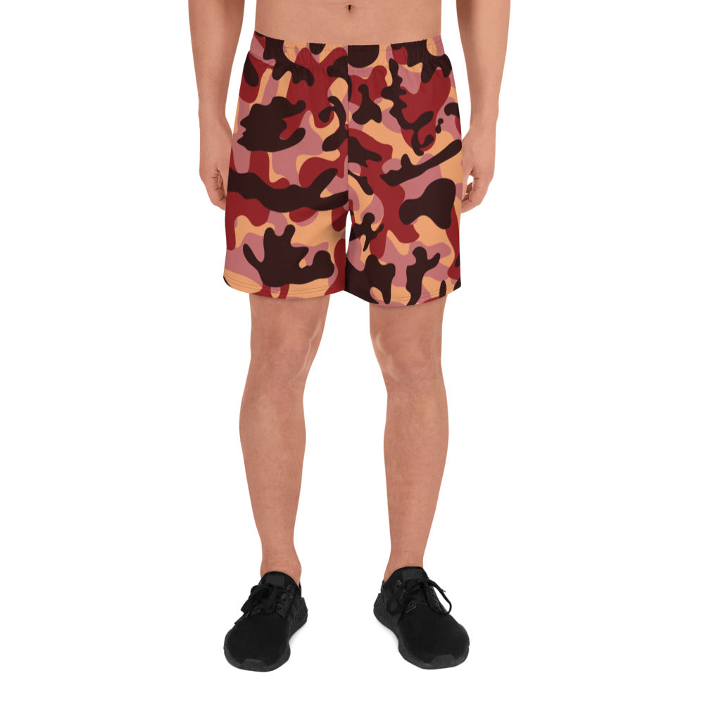 Storyline - Men's Athletic Shorts - Sienna Red Camo