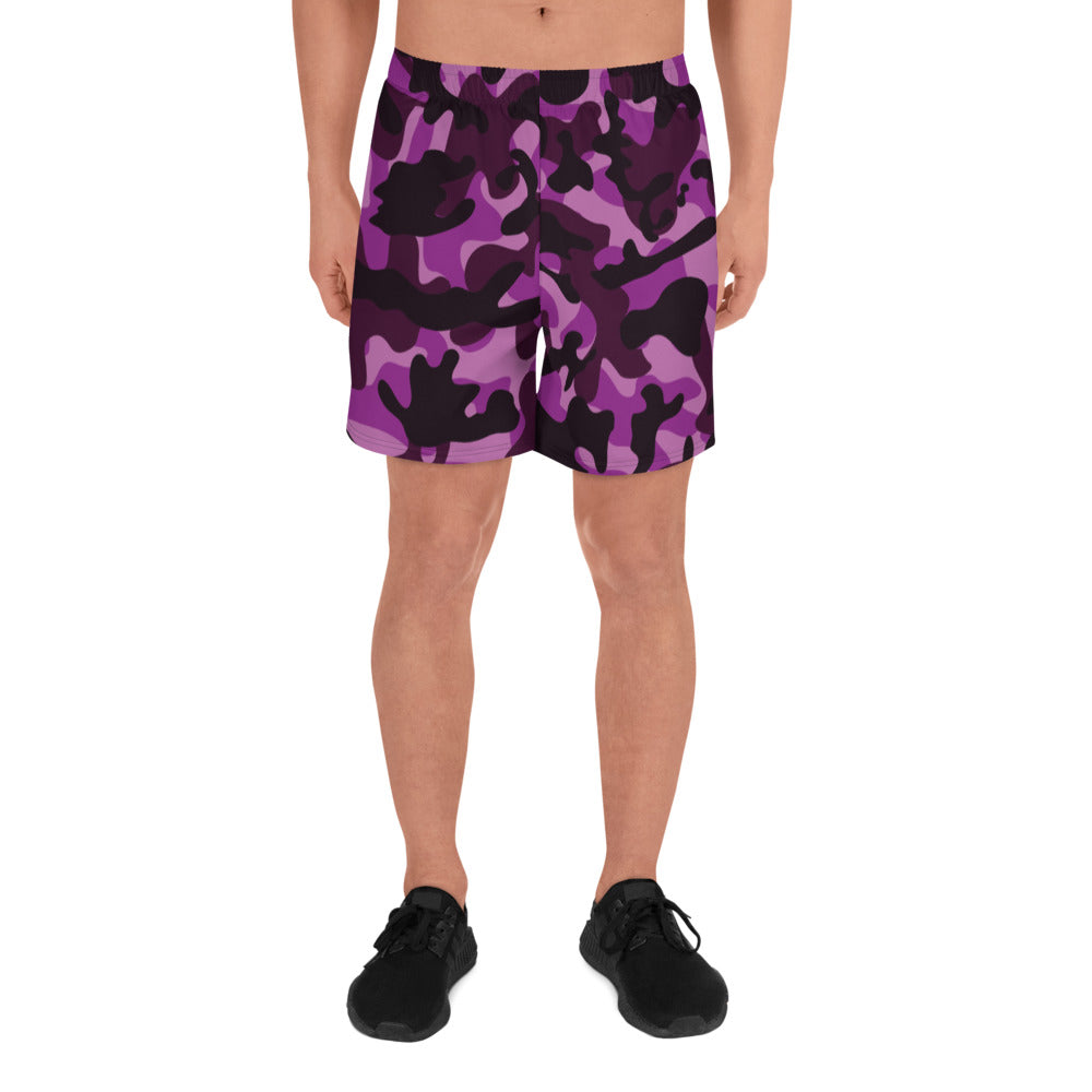 Storyline - Men's Athletic Shorts - Pearly Purple Camo