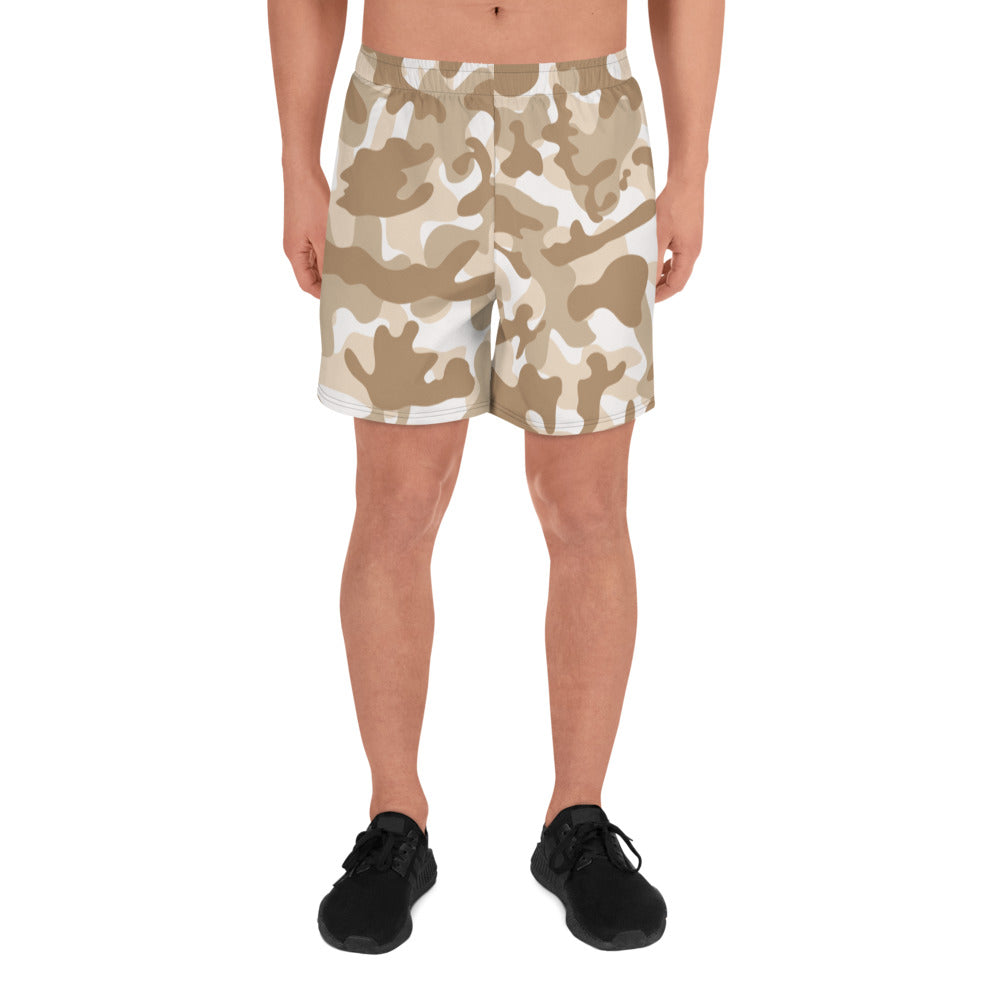 Storyline - Men's Athletic Shorts - Khaki Camel Camo