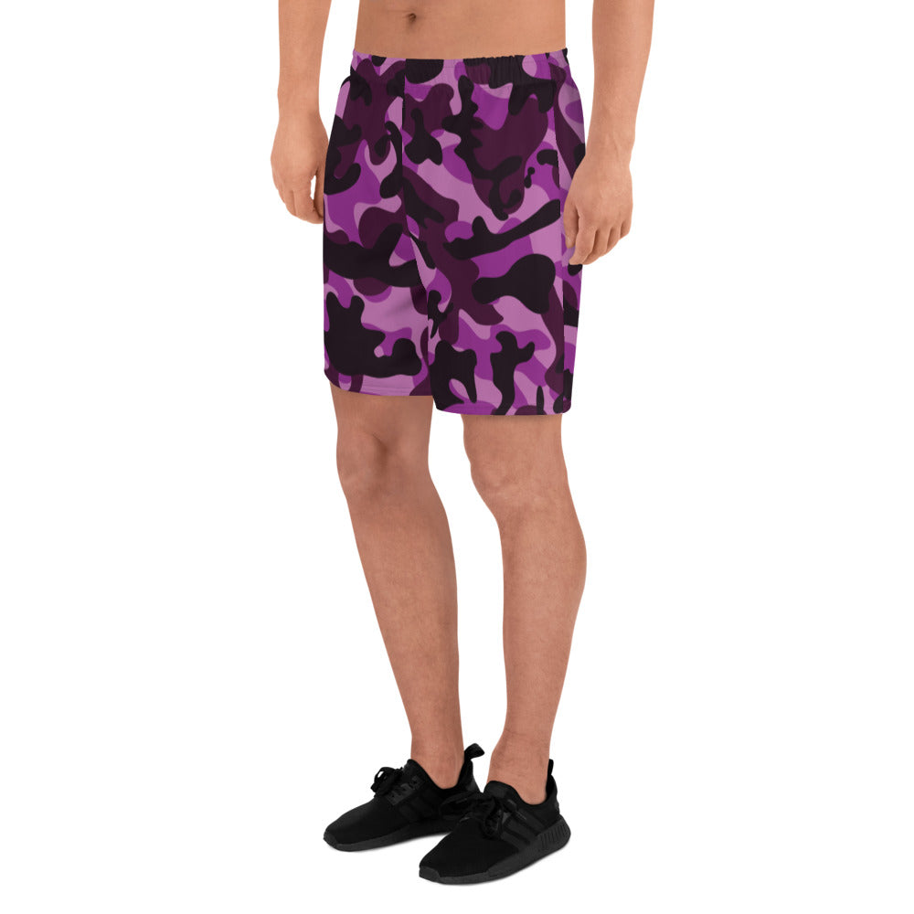 Storyline - Men's Athletic Shorts - Pearly Purple Camo