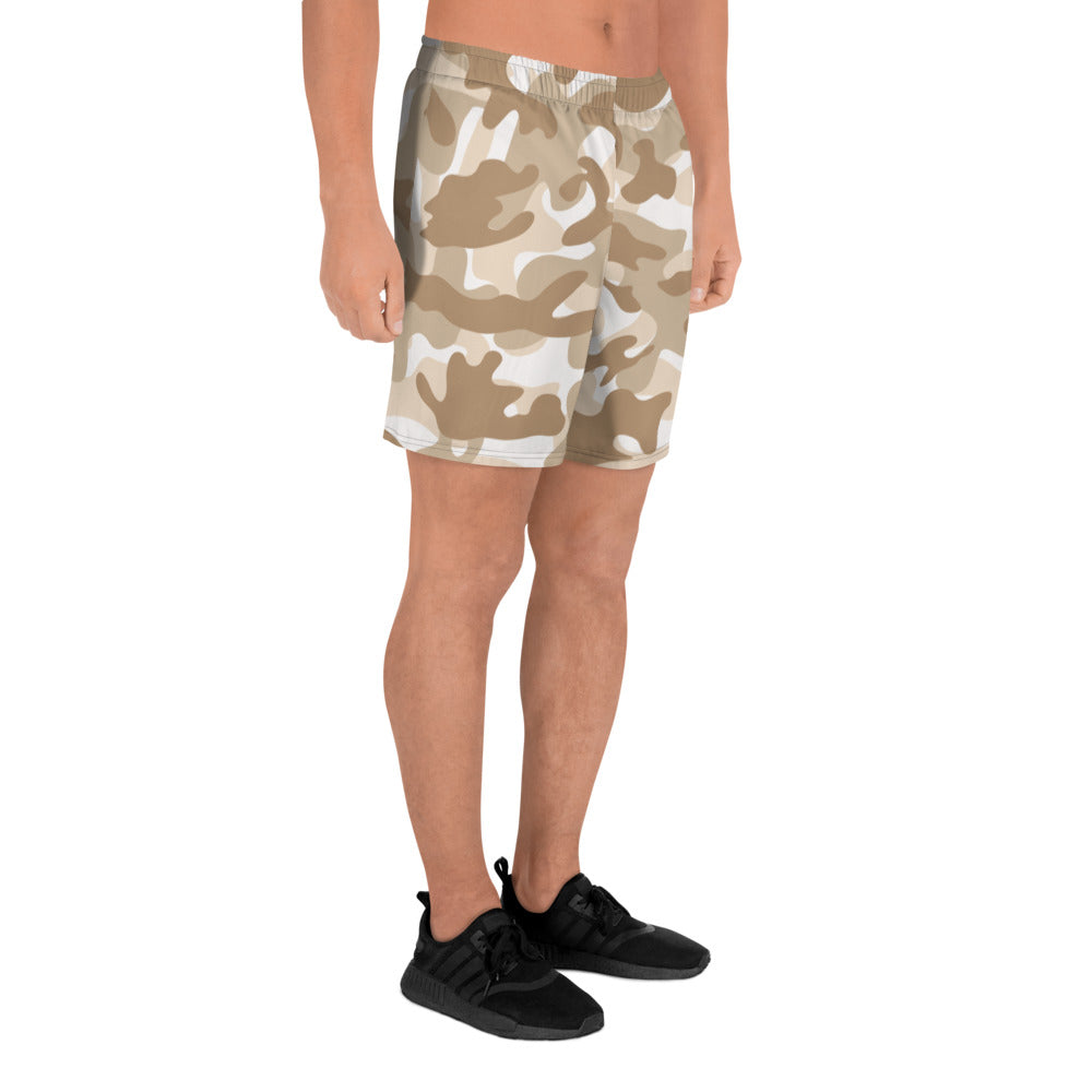 Storyline - Men's Athletic Shorts - Khaki Camel Camo