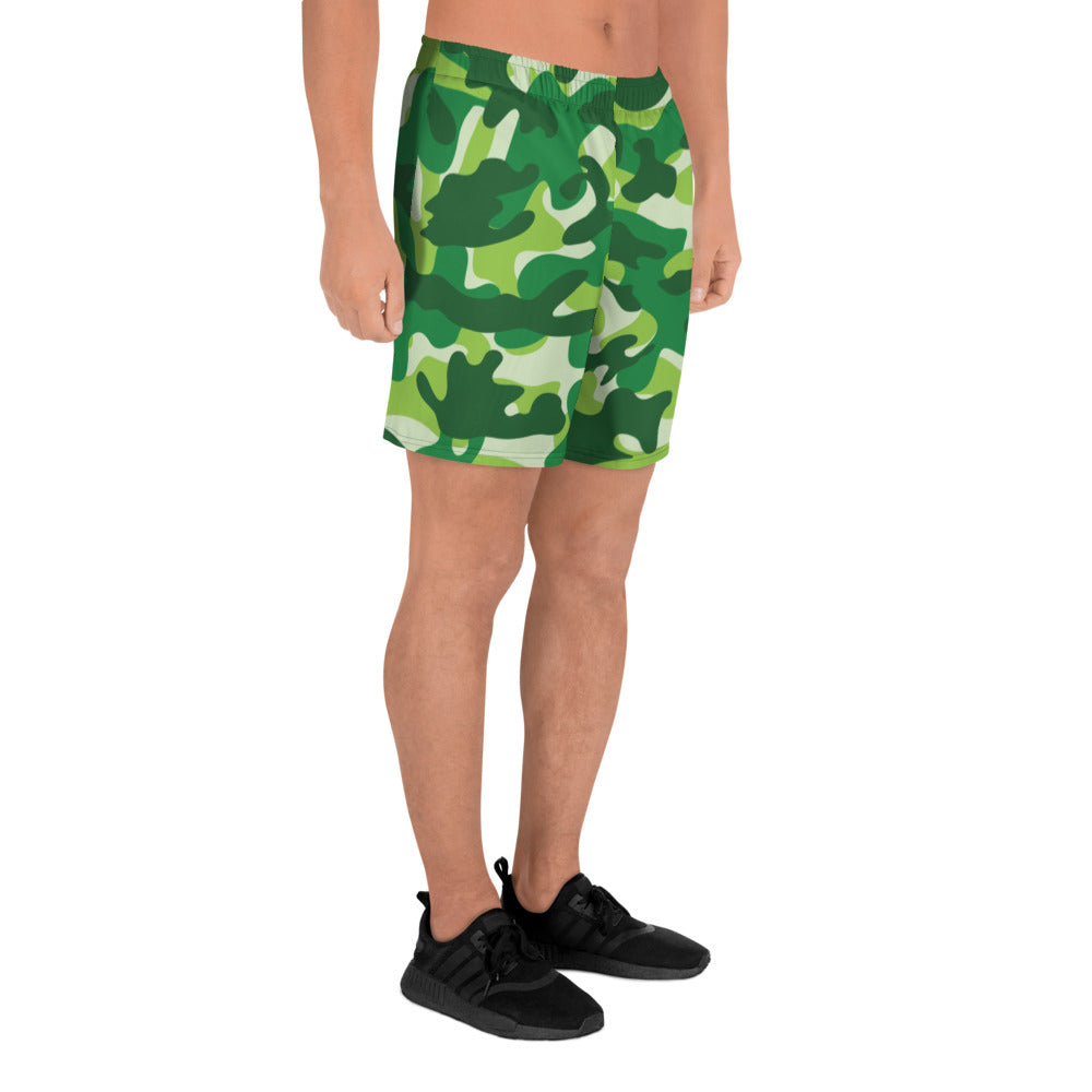 Storyline - Men's Athletic Shorts - Green Hunter Camo